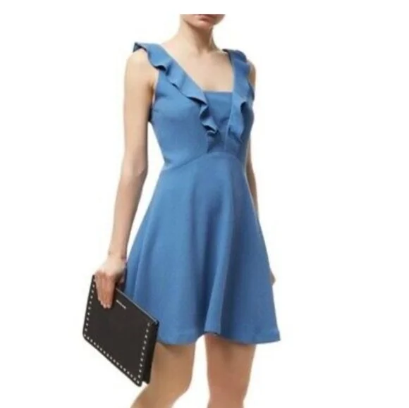 sandro dress blue Sandro Ombre Sea knit maxi dress - Blue